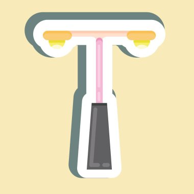 Çıkartma sokak lambası. Şehir Parkı sembolü için uygun. Basit dizayn edilebilir. tasarım şablonu. Basit resimleme