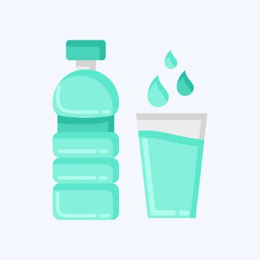 Icon Water. suitable for City Park symbol. flat style. simple design editable. design template vector. simple illustration