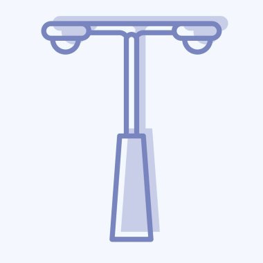 Icon Streetlight. suitable for City Park symbol. two tone style. simple design editable. design template vector. simple illustration