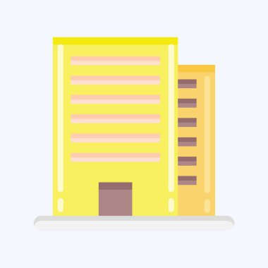 Icon Office. suitable for education symbol. flat style. simple design editable. design template vector. simple illustration