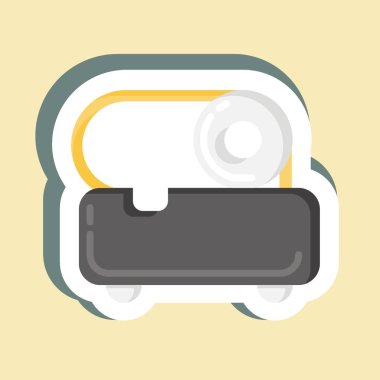 Sticker Slicer. suitable for Kitchen Appliances symbol. simple design editable. design template vector. simple illustration