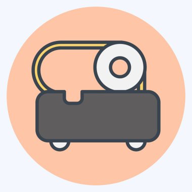 Icon Slicer. suitable for Kitchen Appliances symbol. color mate style. simple design editable. design template vector. simple illustration