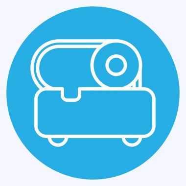 Icon Slicer. suitable for Kitchen Appliances symbol. blue eyes style. simple design editable. design template vector. simple illustration