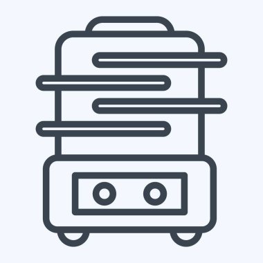 Icon Food Dehydrator. suitable for Kitchen Appliances symbol. line style. simple design editable. design template vector. simple illustration