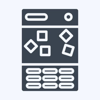 Icon Ice Maker. suitable for Kitchen Appliances symbol. glyph style. simple design editable. design template vector. simple illustration