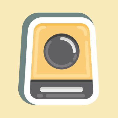 Sticker DVD. suitable for Computer Components symbol. simple design editable. design template vector. simple illustration