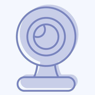 Icon Webcam. suitable for Computer Components symbol. two tone style. simple design editable. design template vector. simple illustration