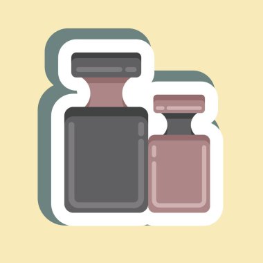 Sticker Calibration Weight. suitable for education symbol. simple design editable. design template vector. simple illustration