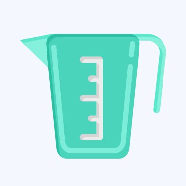 Icon Measuring Cup. suitable for education symbol. flat style. simple design editable. design template vector. simple illustration