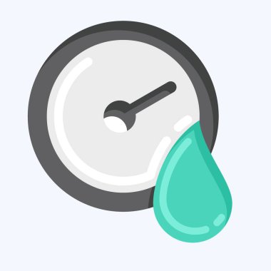 Icon Hygrometer. suitable for education symbol. flat style. simple design editable. design template vector. simple illustration