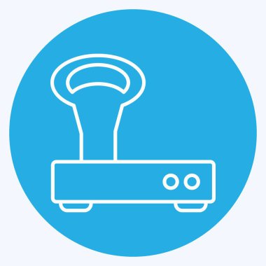 Icon Vintage Scale. suitable for education symbol. blue eyes style. simple design editable. design template vector. simple illustration