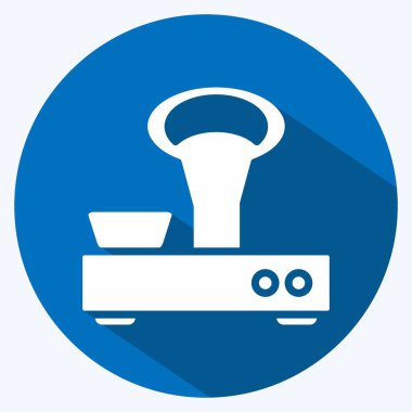 Icon Vintage Scales. suitable for education symbol. long shadow style. simple design editable. design template vector. simple illustration