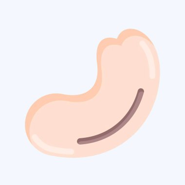 Icon Cashew. suitable for Nuts symbol. flat style. simple design editable. design template vector. simple illustration