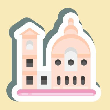 Sticker Florence. suitable for education symbol. simple design editable. design template vector. simple illustration