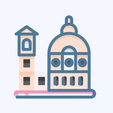 Icon Florence. suitable for education symbol. doodle style. simple design editable. design template vector. simple illustration