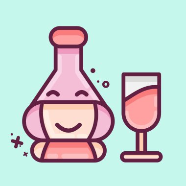 Icon Chianti. suitable for education symbol. MBE style. simple design editable. design template vector. simple illustration