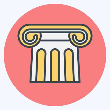 Icon Antiquity. suitable for education symbol. color mate style. simple design editable. design template vector. simple illustration