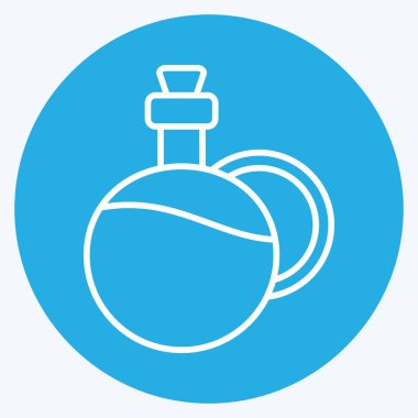 Icon Olive Oil. suitable for education symbol. blue eyes style. simple design editable. design template vector. simple illustration