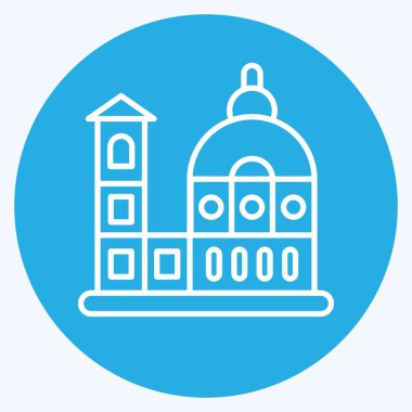 Icon Florence. suitable for education symbol. blue eyes style. simple design editable. design template vector. simple illustration