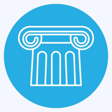 Icon Antiquity. suitable for education symbol. blue eyes style. simple design editable. design template vector. simple illustration