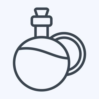 Icon Olive Oil. suitable for education symbol. line style. simple design editable. design template vector. simple illustration