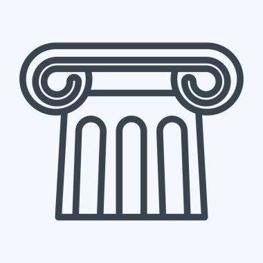 Icon Antiquity. suitable for education symbol. line style. simple design editable. design template vector. simple illustration