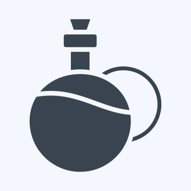 Icon Olive Oil. suitable for education symbol. glyph style. simple design editable. design template vector. simple illustration