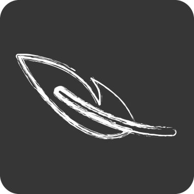 Simge Hafif Ağırlığı. Spor giyim sembolü için uygun. Tebeşir stili. Basit dizayn edilebilir. tasarım şablonu. Basit resimleme