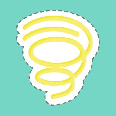 Sticker line cut Quick Dry. suitable for sportswear symbol. simple design editable. design template vector. simple illustration