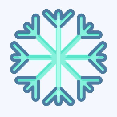 Icon Snow Proof. suitable for sportswear symbol. doodle style. simple design editable. design template vector. simple illustration