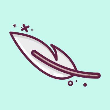 Icon Light Weight. suitable for sportswear symbol. MBE style. simple design editable. design template vector. simple illustration