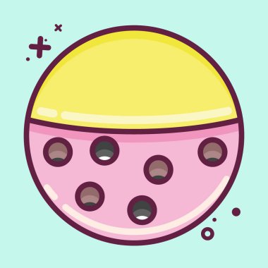 Icon Anti Pill. suitable for sportswear symbol. MBE style. simple design editable. design template vector. simple illustration