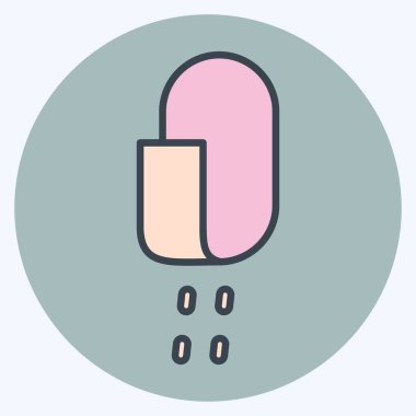 Icon Taped Seams. suitable for sportswear symbol. color mate style. simple design editable. design template vector. simple illustration