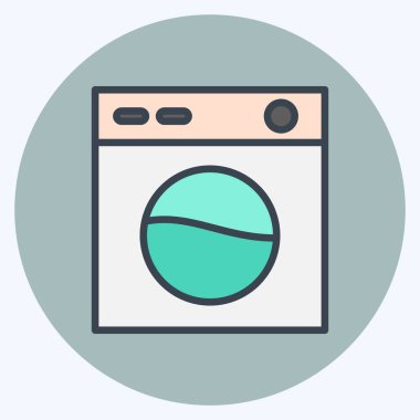 Icon Easy Care. suitable for sportswear symbol. color mate style. simple design editable. design template vector. simple illustration