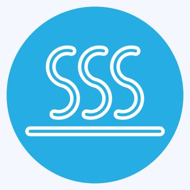 Icon Thermal Balance. suitable for sportswear symbol. blue eyes style. simple design editable. design template vector. simple illustration