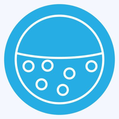 Icon Anti Pill. suitable for sportswear symbol. blue eyes style. simple design editable. design template vector. simple illustration