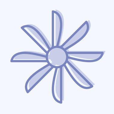 Icon Air Vents. suitable for sportswear symbol. two tone style. simple design editable. design template vector. simple illustration