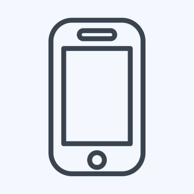 Icon Phone Pocket. suitable for sportswear symbol. line style. simple design editable. design template vector. simple illustration