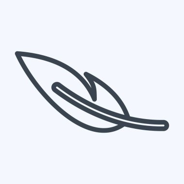 Icon Light Weight. suitable for sportswear symbol. line style. simple design editable. design template vector. simple illustration