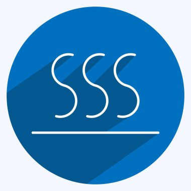 Icon Thermal Balance. suitable for sportswear symbol. long shadow style. simple design editable. design template vector. simple illustration