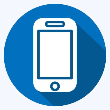 Icon Phone Pocket. suitable for sportswear symbol. long shadow style. simple design editable. design template vector. simple illustration