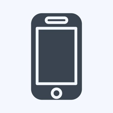 Icon Phone Pocket. suitable for sportswear symbol. glyph style. simple design editable. design template vector. simple illustration