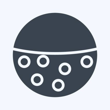 Icon Anti Pill. suitable for sportswear symbol. glyph style. simple design editable. design template vector. simple illustration