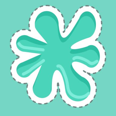 Sticker Paint Splash. suitable for Paint Art Tools symbol. simple design editable. design template vector. simple illustration
