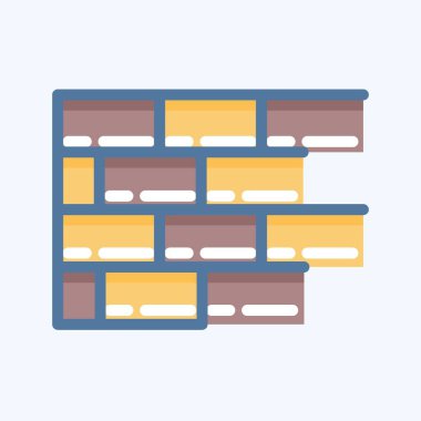 Icon Brickwork. suitable for Paint Art Tools symbol. doodle style. simple design editable. design template vector. simple illustration