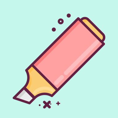 Icon Marker. suitable for Paint Art Tools symbol. MBE style. simple design editable. design template vector. simple illustration