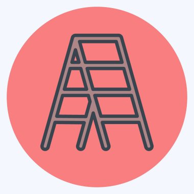 Icon Stepladder. suitable for Paint Art Tools symbol. color mate style. simple design editable. design template vector. simple illustration