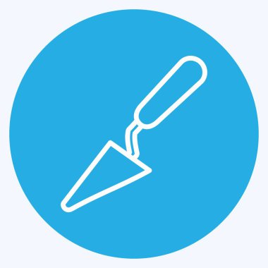 Icon Palette Knife. suitable for Paint Art Tools symbol. blue eyes style. simple design editable. design template vector. simple illustration