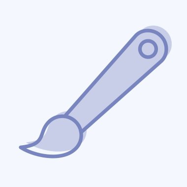 Icon Paintbrush. suitable for Paint Art Tools symbol. two tone style. simple design editable. design template vector. simple illustration