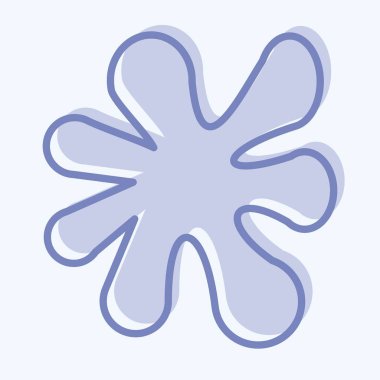 Icon Paint Splash. suitable for Paint Art Tools symbol. two tone style. simple design editable. design template vector. simple illustration